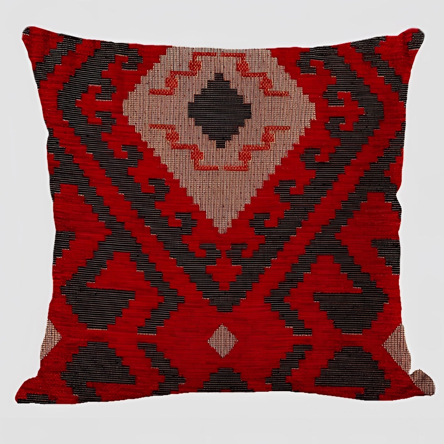 Bohemian Linen Cushion Cover, 17.7in Square