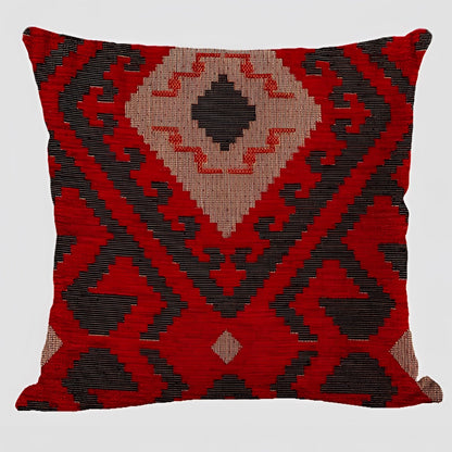 Bohemian Linen Cushion Cover, 17.7in Square