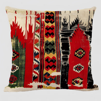 Bohemian Linen Cushion Cover, 17.7in Square