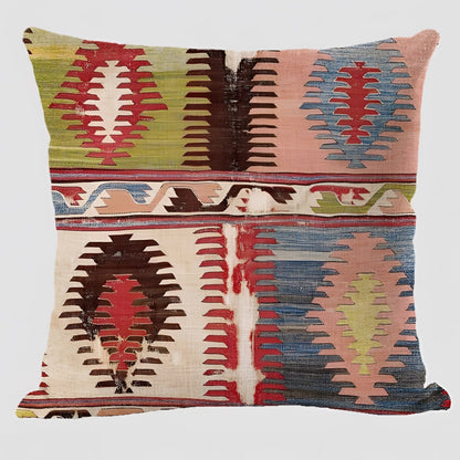 Bohemian Linen Cushion Cover, 17.7in Square