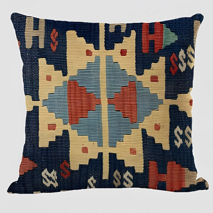 Bohemian Linen Cushion Cover, 17.7in Square