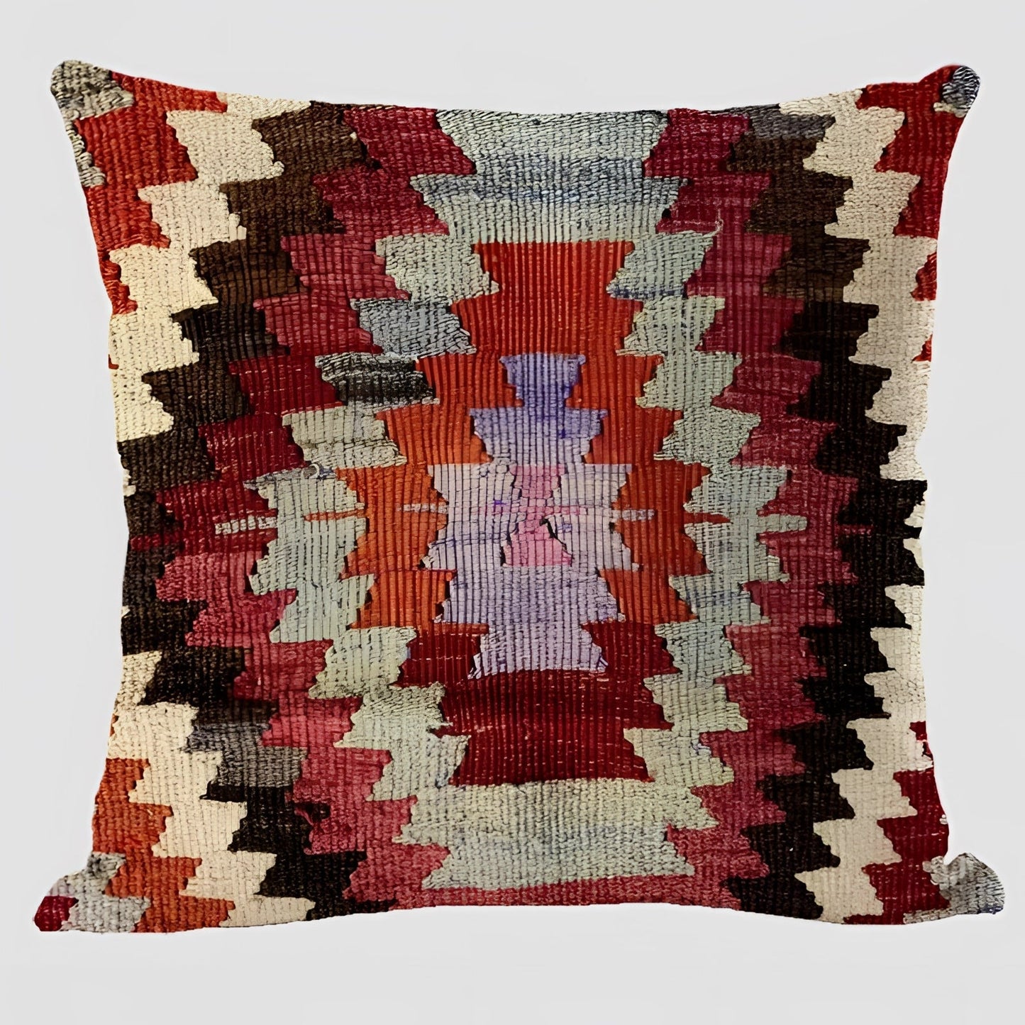 Bohemian Linen Cushion Cover, 17.7in Square