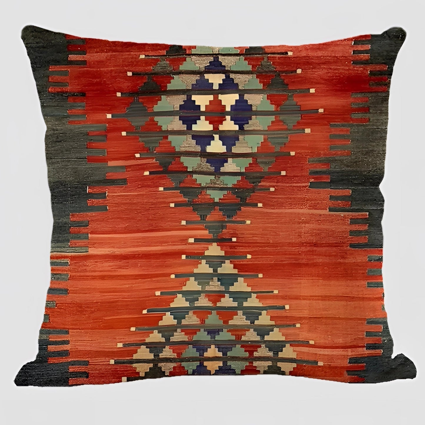 Bohemian Linen Cushion Cover, 17.7in Square