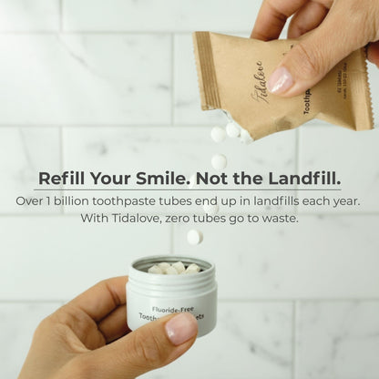 Fluoride Cool Mint Toothpaste Tablets — 4 Months