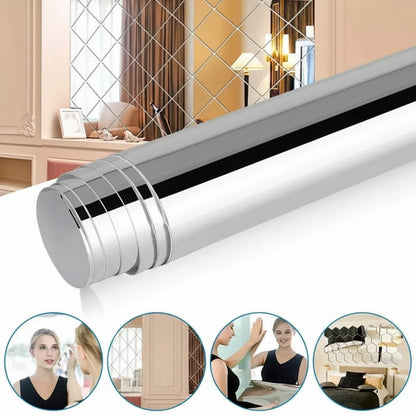 Self-Adhesive Mirror Film, Shatterproof