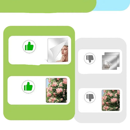 Self-Adhesive Mirror Film, Shatterproof