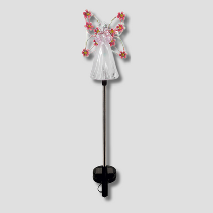 Solar Angel Garden Stake with Warm LED
