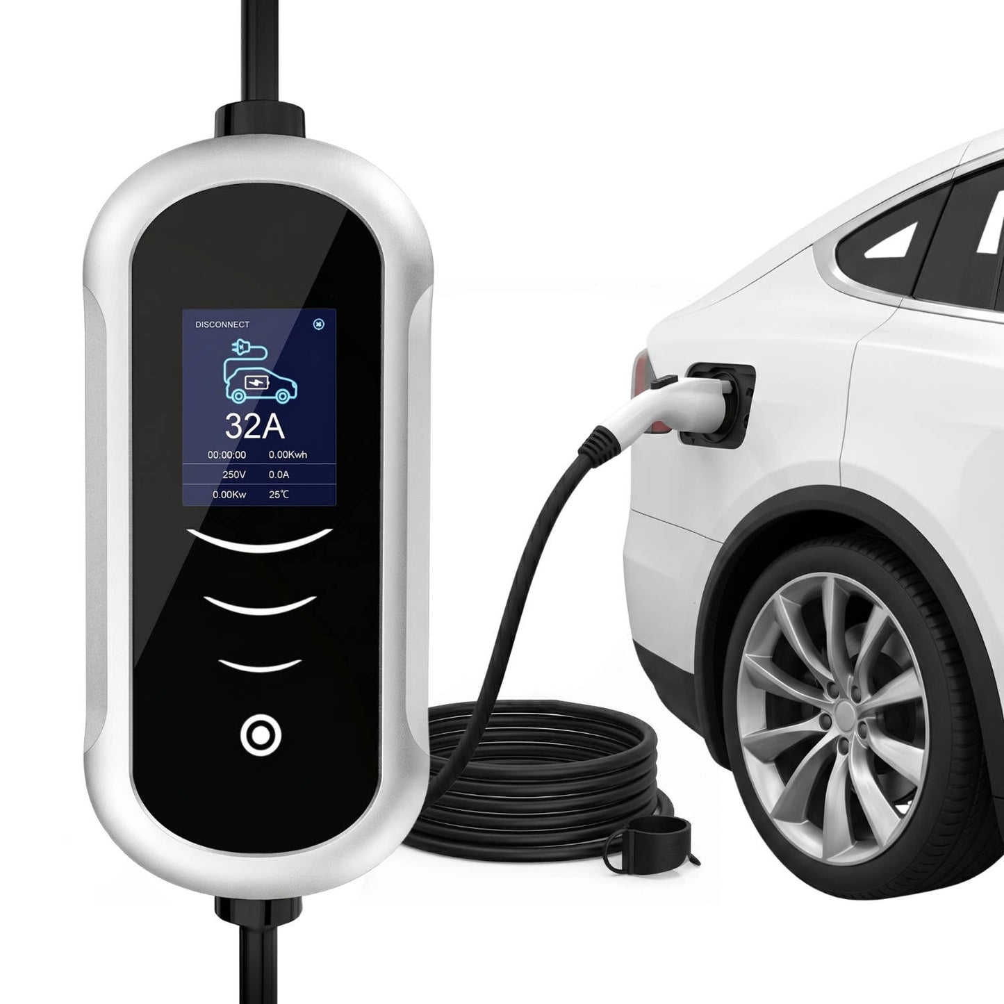 Portable EV Charger 7kW 32A, Type 2