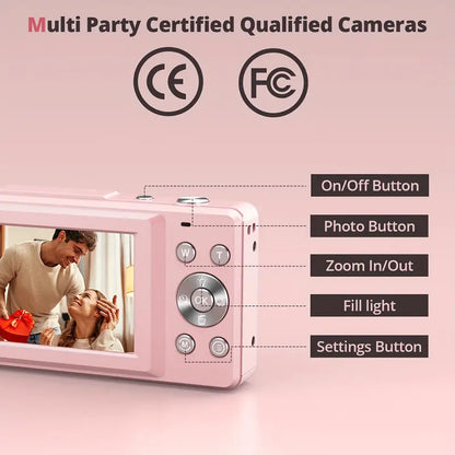 Retro Digital Camera with 1080p Video