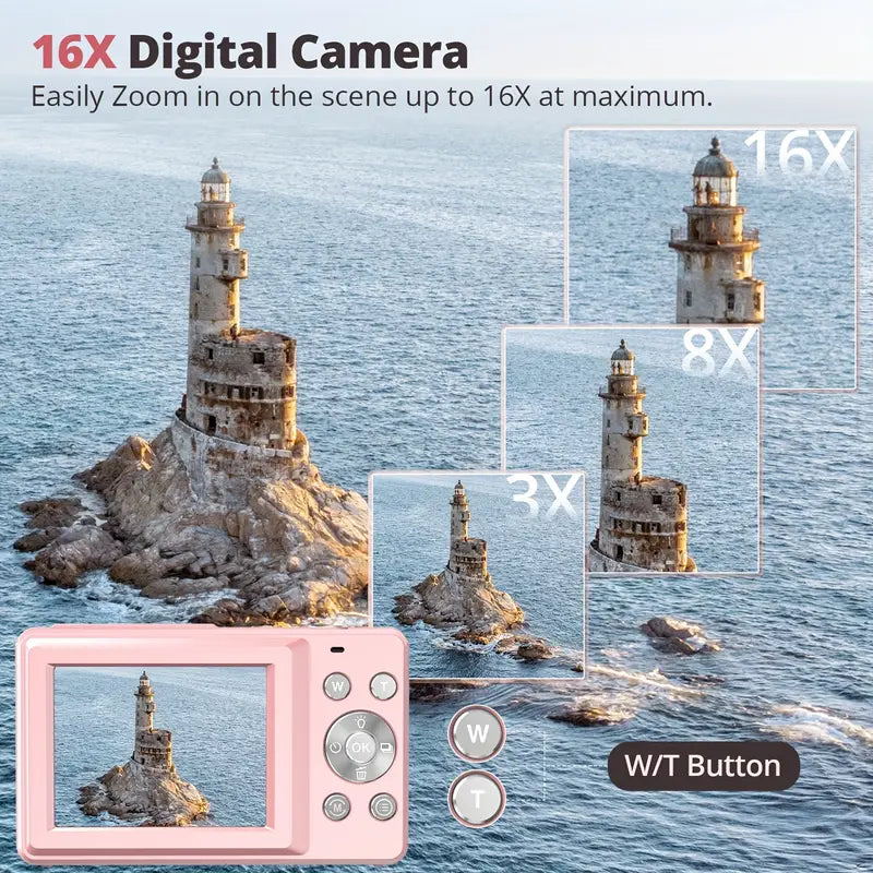 Retro Digital Camera with 1080p Video