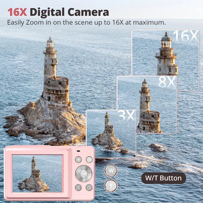 Retro Digital Camera with 1080p Video