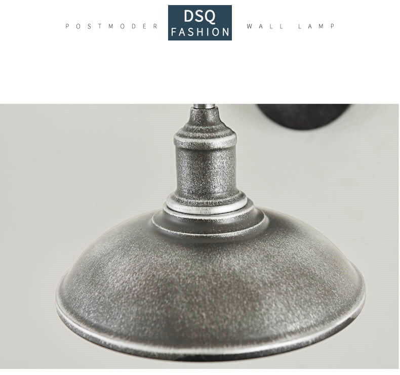 Traditional Iron 1-Light Dome Outdoor Wall Sconce Lamp