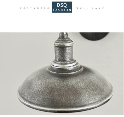Traditional Iron 1-Light Dome Outdoor Wall Sconce Lamp