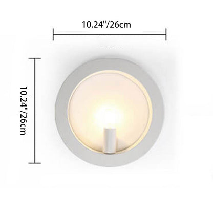 Creative Square Round Iron 1-Light Wall Sconce Lamp