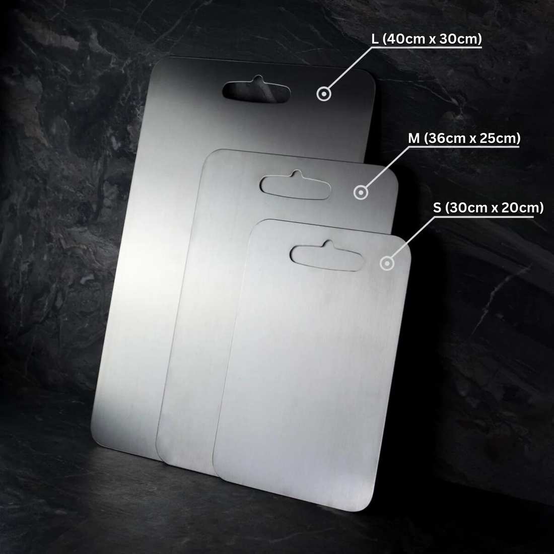 Titanium Cutting Board with Rounded Edges
