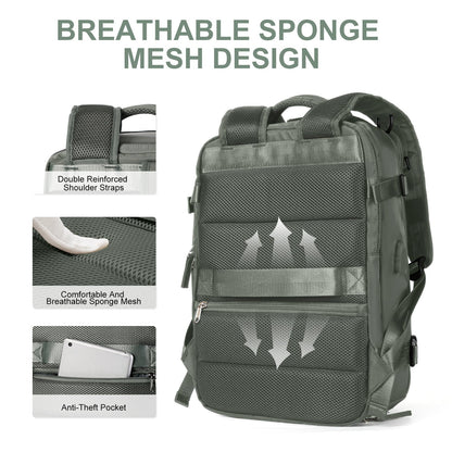 35L Travel Backpack with Charging Port