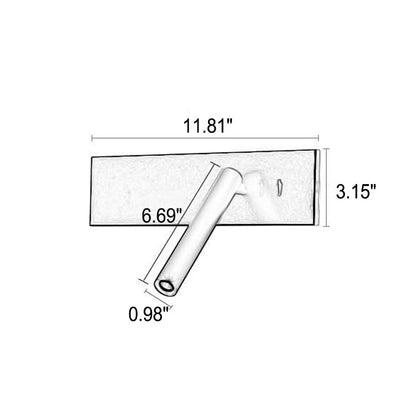 Rectangular Rotating Spotlight LED Wall Sconce Lamp