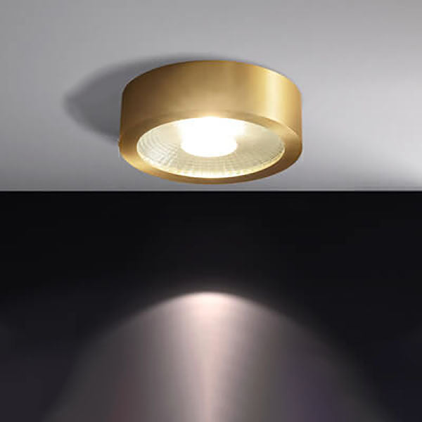Nordic Luxury Copper Ultra-Thin LED Flush Mount Light