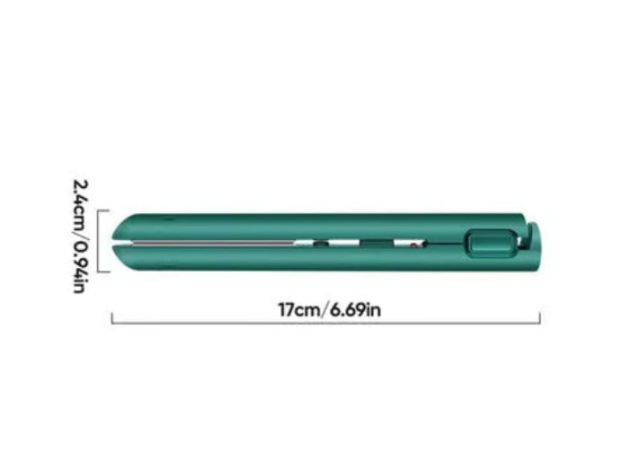 Portable Hair Straightener & Curler, Ceramic Plates