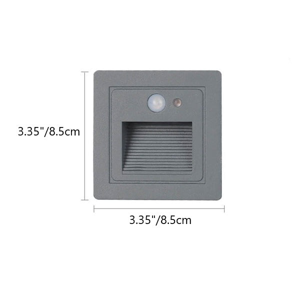 Iron Glass Step Light LED Flush Mount Wall Sconce Lamp