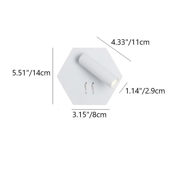 Cylinder Spotlight LED Adjustable Wall Sconce Lamp