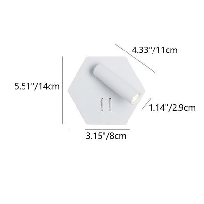 Cylinder Spotlight LED Adjustable Wall Sconce Lamp