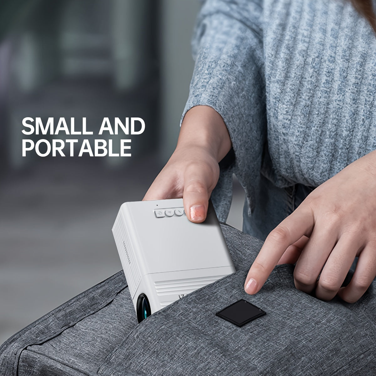 Portable Mini Projector, 3000 Lumen HDMI USB