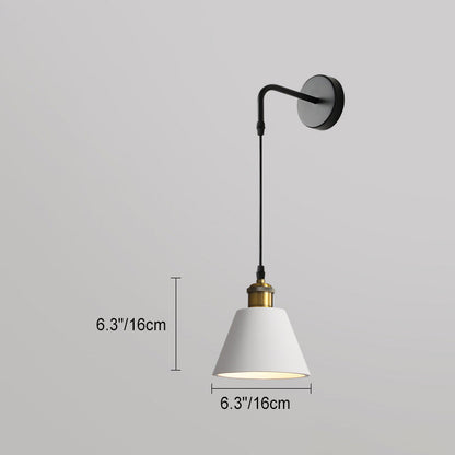 Scandinavian Cone Aluminum Iron 1-Light Wall Sconce Lamp