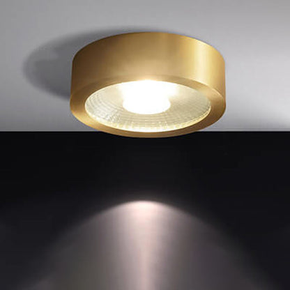 Nordic Luxury Copper Ultra-Thin LED Flush Mount Light
