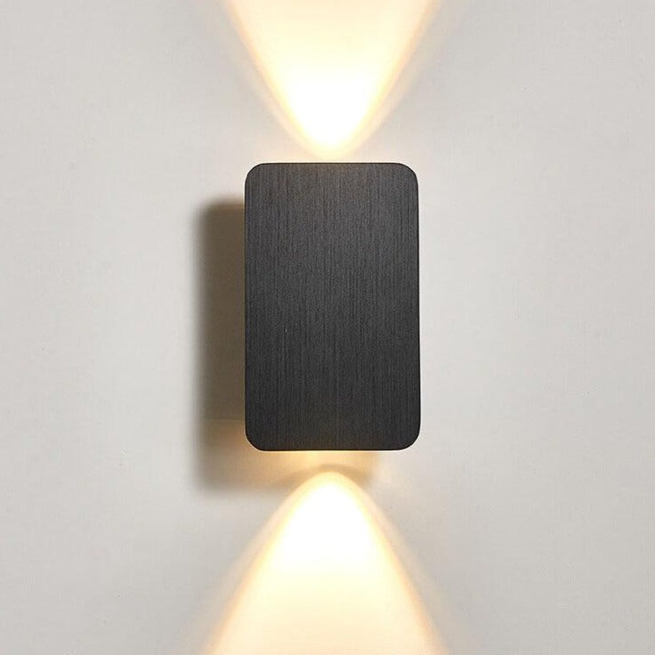 Nordic Minimalist Aluminum Flat Panel LED Wall Sconce