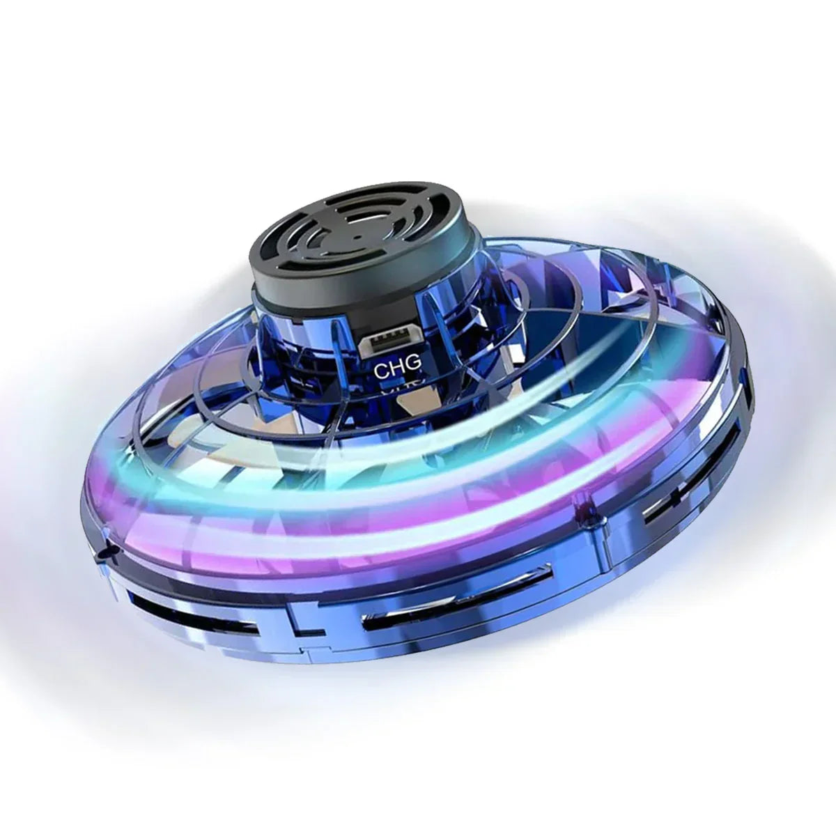 Hand-Controlled Hovering Spinner with LED Lights