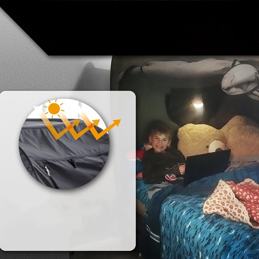 Foldable Tent Bed with Zip Closure and Mesh Vents