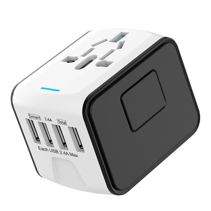 Universal Travel Adapter with 4 Plug Types