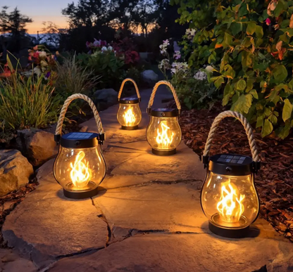 Solar Flame Light, Waterproof Flickering Torch
