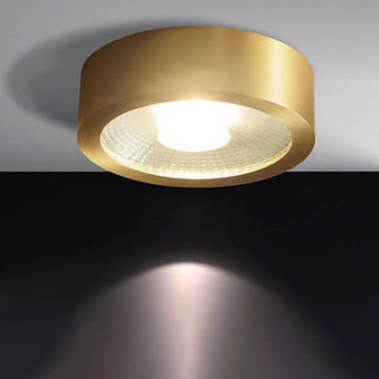 Nordic Luxury Copper Ultra-Thin LED Flush Mount Light