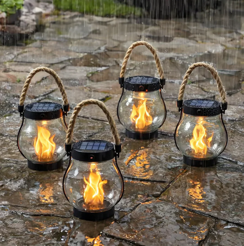 Solar Flame Light, Waterproof Flickering Torch