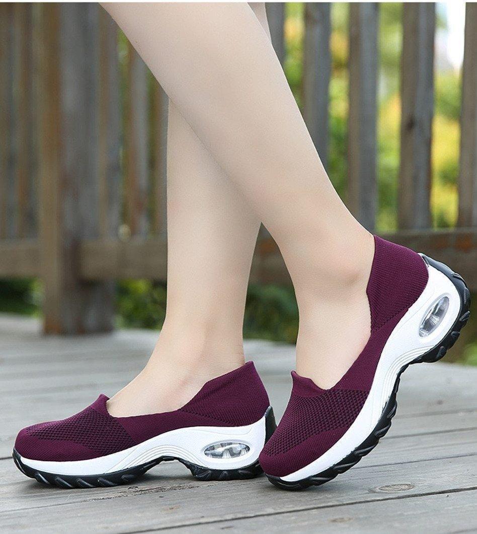 Slip-On Walking Shoes with Arch Support