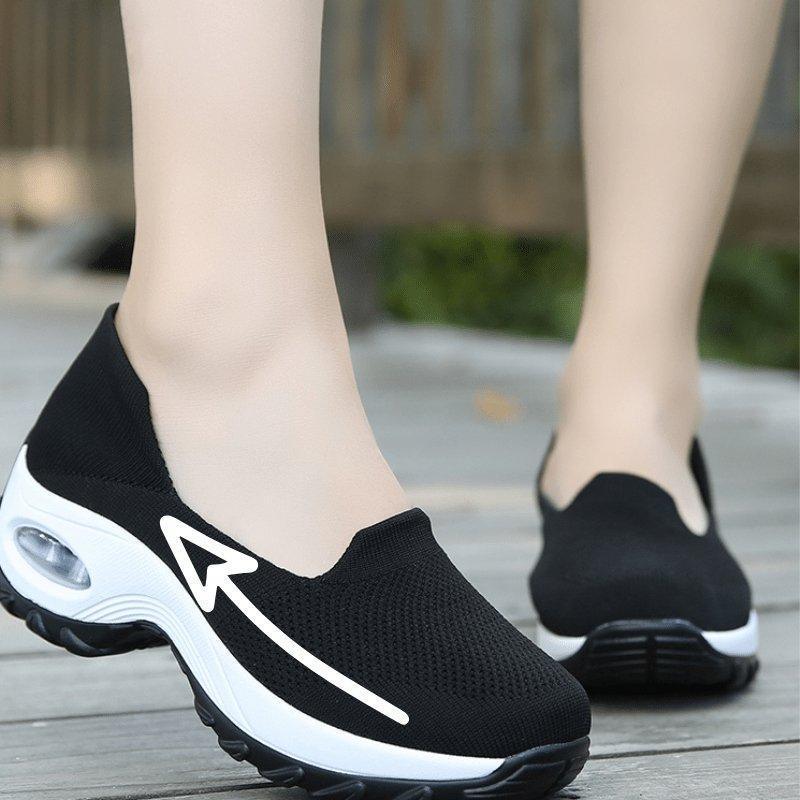 Slip-On Walking Shoes with Arch Support