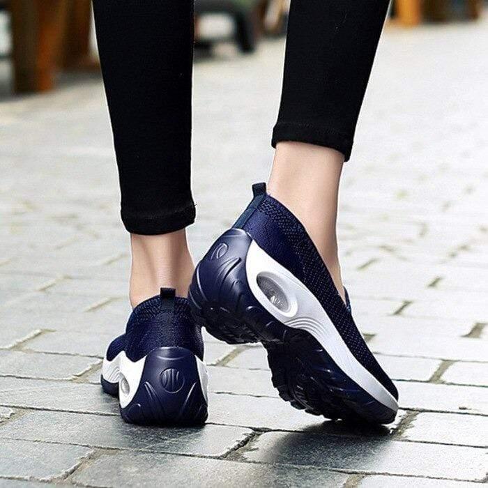 Slip-On Walking Shoes with Arch Support