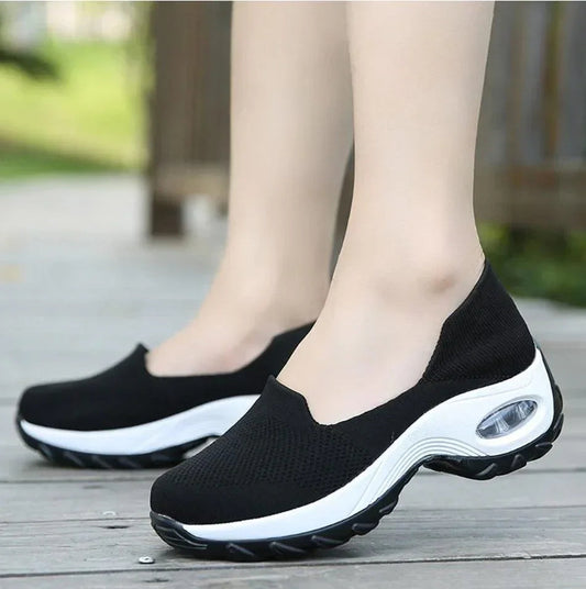 Slip-On Walking Shoes with Arch Support