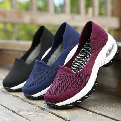 Slip-On Walking Shoes with Arch Support