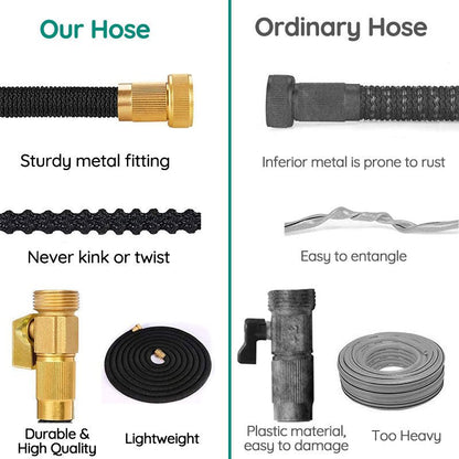 Expandable Garden Hose 100ft with 8 Spray Nozzle