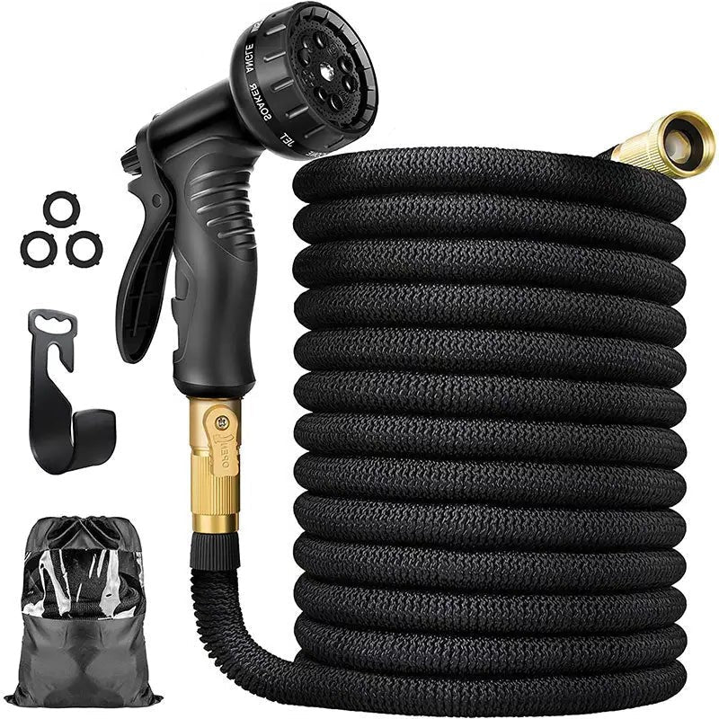 Expandable Garden Hose 100ft with 8 Spray Nozzle