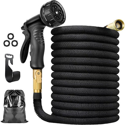 Expandable Garden Hose 100ft with 8 Spray Nozzle