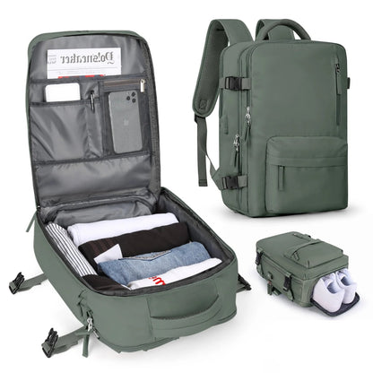 Women's 35L Travel Backpack with USB Port