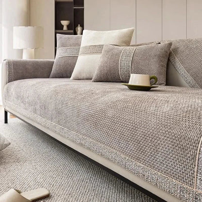 Non-Slip Polyester Sofa Cover, Washable