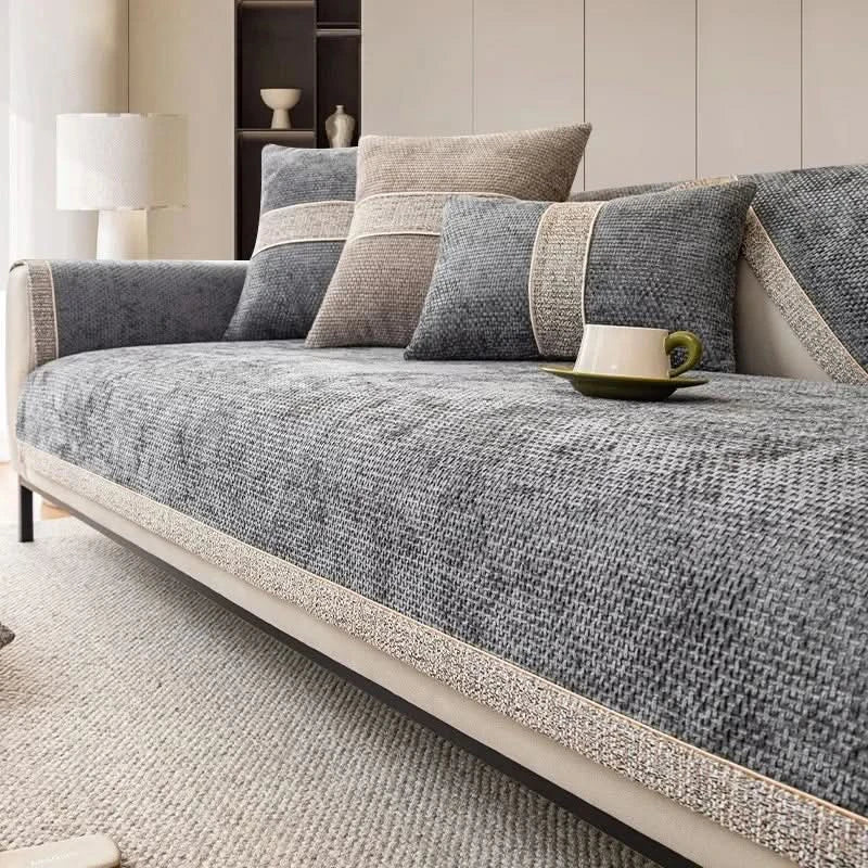 Non-Slip Polyester Sofa Cover, Washable