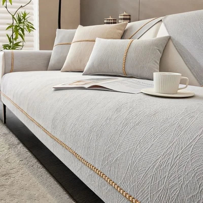Non-Slip Polyester Sofa Cover, Washable