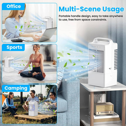 USB Mini Desktop Cooling Fan with Ambient Light
