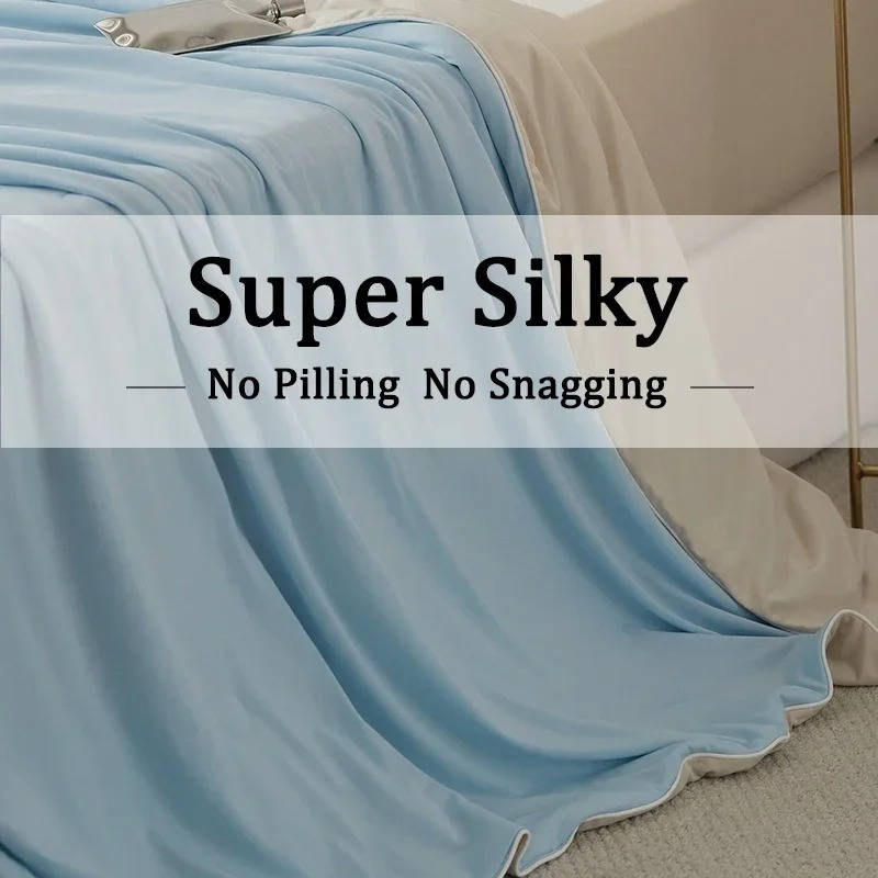 Ice Silk Cooling Blanket for Hot Sleepers